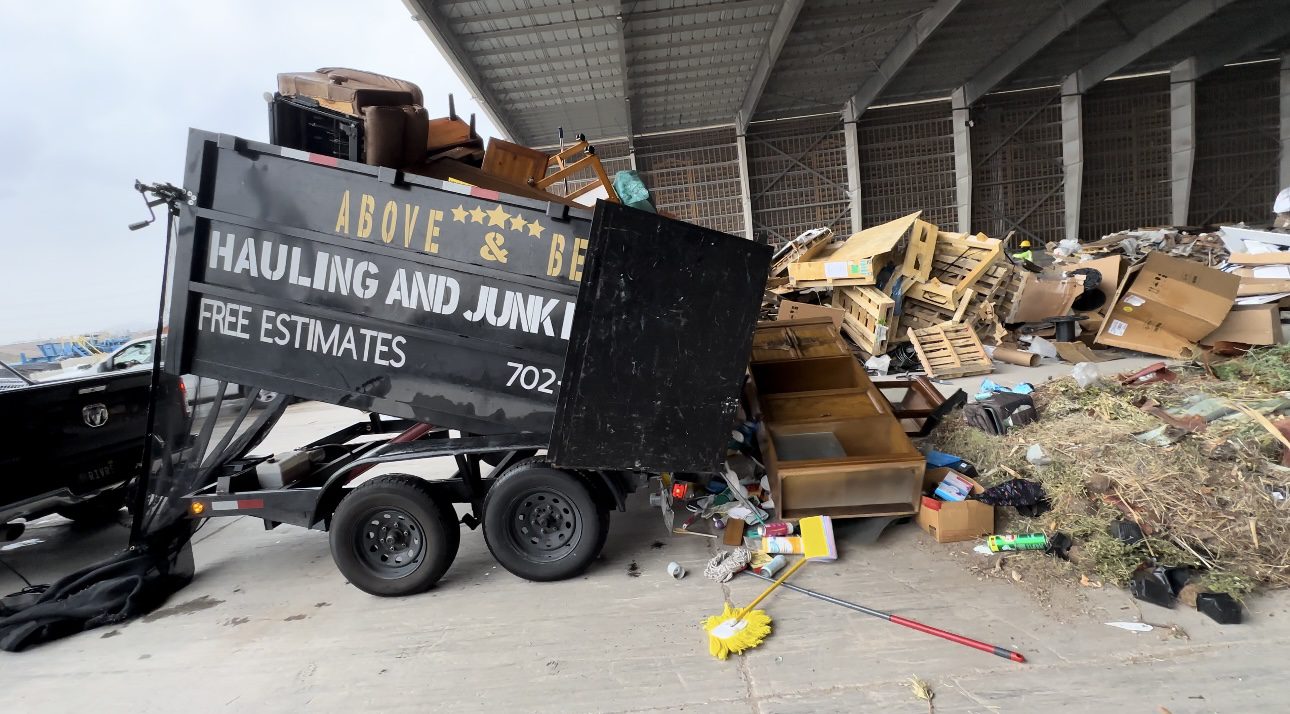 Full truck load junk removal service in Las Vegas by Above & Beyond Hauling