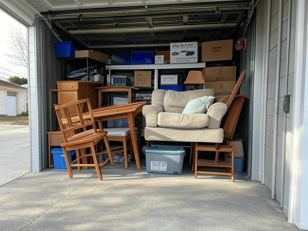 Above and Beyond Junk Removal clearing out a cluttered room during a hoarder cleanout in Las Vegas"