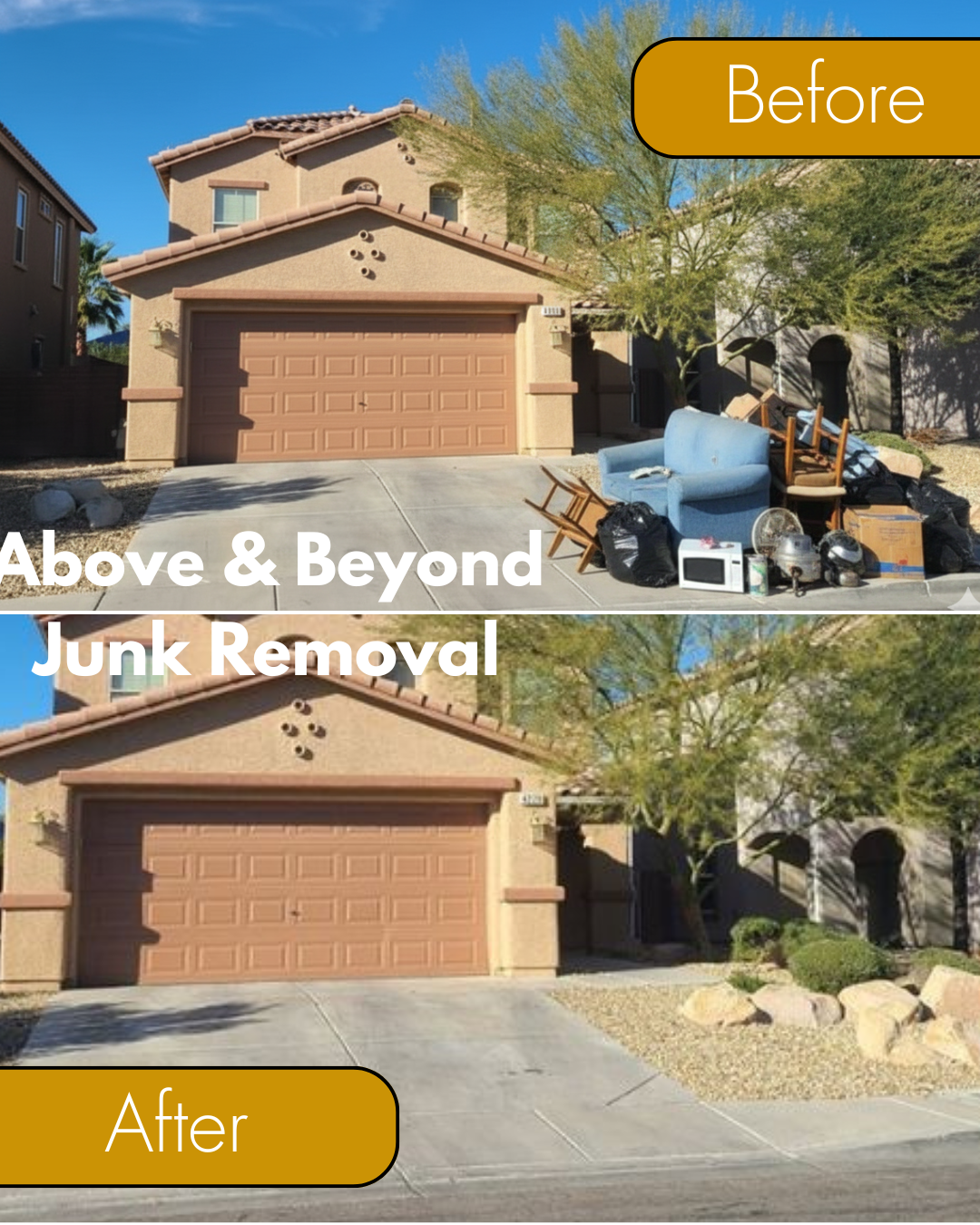 Furniture removal service in Las Vegas removing couch and mattress