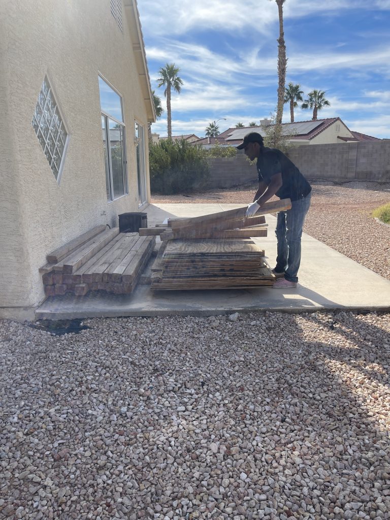 Yard waste and debris removal service in Las Vegas