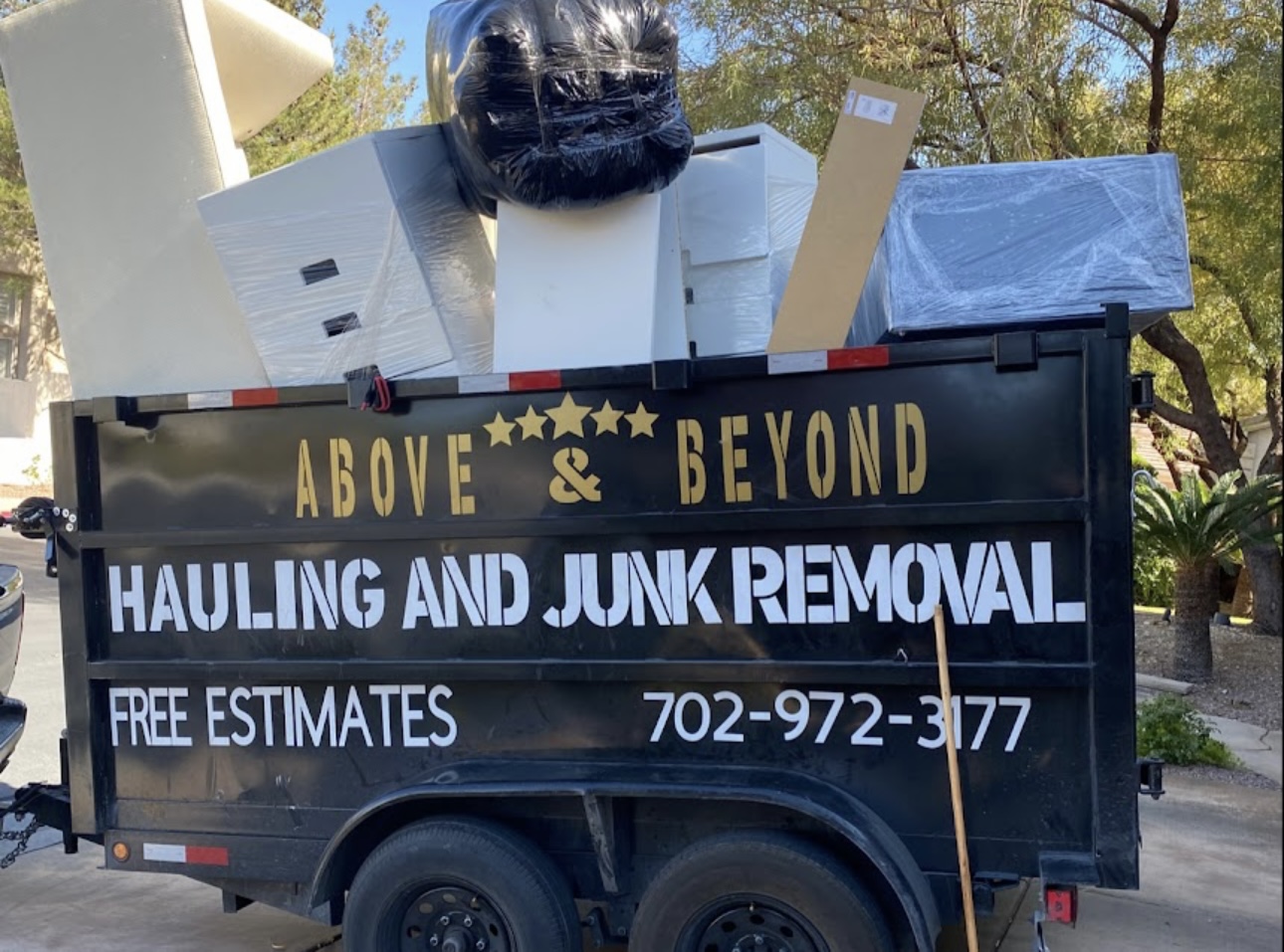 Above and Beyond hauling and junk removal near me las vegas